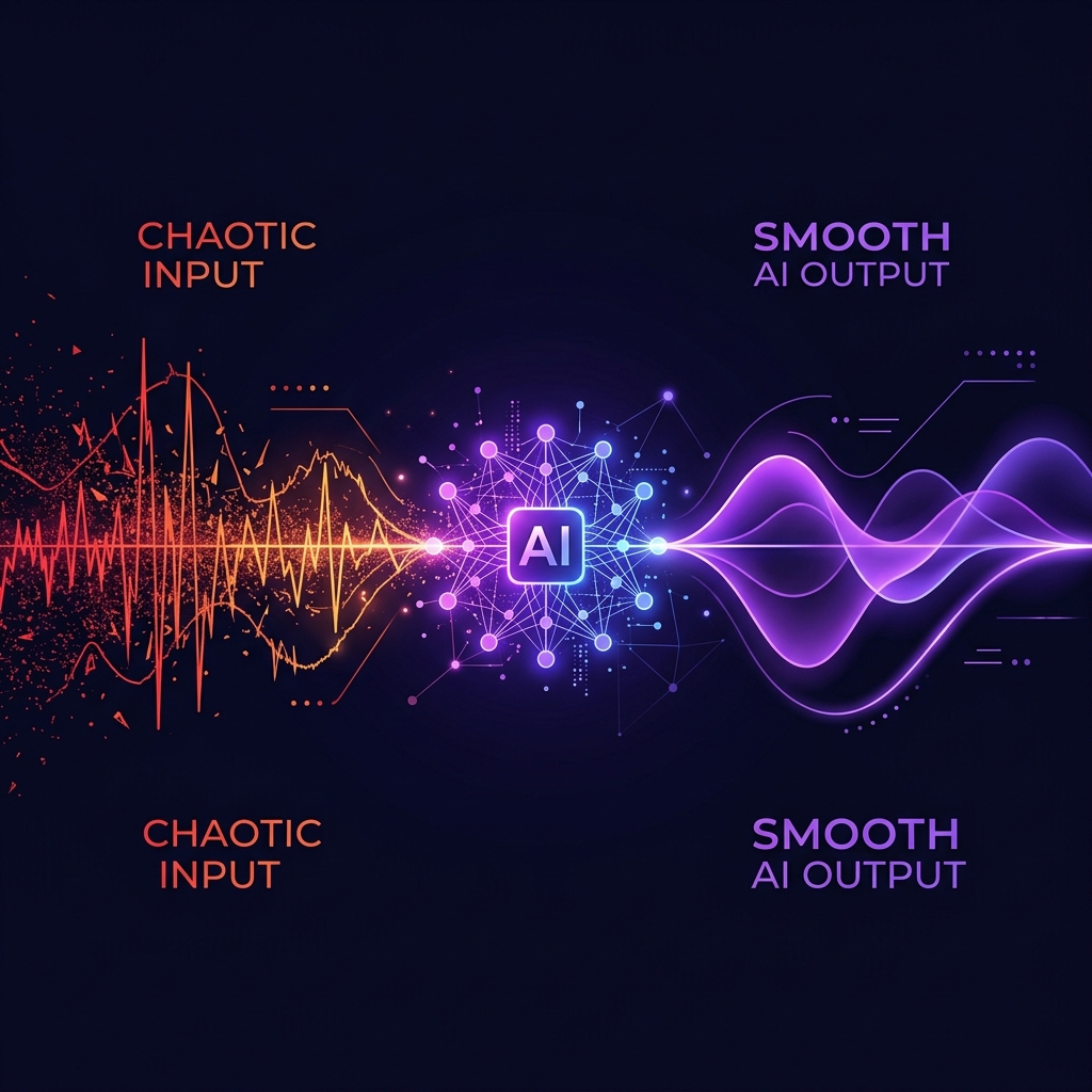 Before and after noise reduction comparison